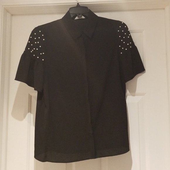 Tops - Pearl Blouse Black